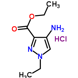 4-AMINO-1-ETHYL-1H-PYRAZOLE-3-CARBOXYLIC ACID ETHYL ESTER HCL Structure