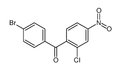 (4-bromophenyl)-(2-chloro-4-nitrophenyl)methanone结构式