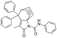 4-Methyl-6,6-diphenyl-2-(N-phenylcarbamoyl)-2-azatricyclo[5.2.2.0(1,5) ]undeca-4,8,10-trien-3-one结构式