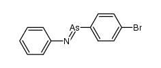 As-(p-bromophenyl)-N-phenyl-arsinimine结构式