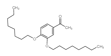 3,4-(二辛基氧基)苯乙酮结构式