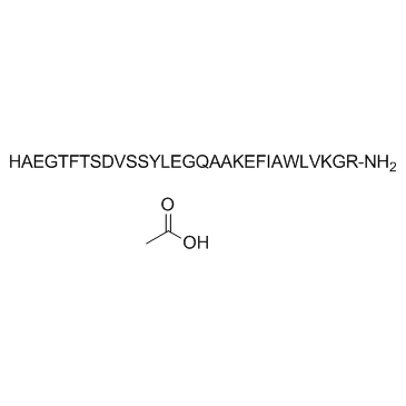 GLP-1(7-36)乙酸盐结构式