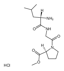 (-)-(S)-leucinylglycinyl-(S)-proline methyl ester hydrochloride结构式