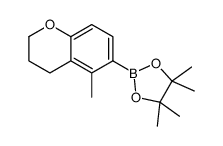 4,4,5,5-tetramethyl-2-(5-methyl-3,4-dihydro-2H-chromen-6-yl)-1,3,2-dioxaborolane结构式