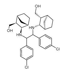 α,α'-Bis[3-(hydroxymethyl)norbornyl-2-amino]-4,4'-dichlorbibenzyl Structure