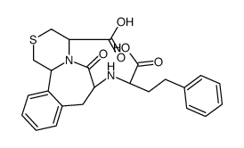 (4R,7S,12bS)-7-[[(1S)-1-carboxy-3-phenylpropyl]amino]-6-oxo-1,3,4,7,8,12b-hexahydro-[1,4]thiazino[3,4-a][2]benzazepine-4-carboxylic acid结构式
