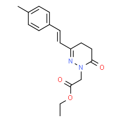 ETHYL 2-[3-(4-METHYLSTYRYL)-6-OXO-5,6-DIHYDRO-1(4H)-PYRIDAZINYL]ACETATE Structure