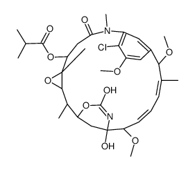 Maytansine, 2-de(acetylmethylamino)-15-methoxy-2-methyl- structure