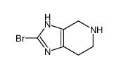 2-溴-4,5,6,7-四氢-3H-咪唑并[4,5-c]吡啶结构式