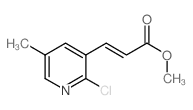 (E)-甲基 3-(2-氯-5-甲基吡啶-3-基)丙烯酰酸酯结构式
