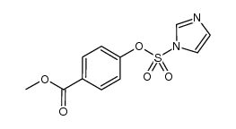 4-methoxycarbonylphenyl 1H-imidazole-1-sulfonate结构式