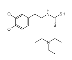 triethylamine (3,4-dimethoxyphenethyl)carbamodithioate Structure
