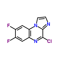 4-Chloro-7,8-difluoroimidazo[1,2-a]quinoxaline结构式