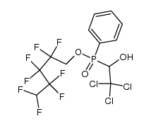 2,2,3,3,4,4,5,5-octafluoropentyl phenyl(2,2,2-trichloro-1-hydroxyethyl)phosphinate Structure