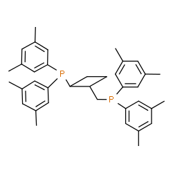 racemic-trans-1,2-Bis[di(3,5-dimethylphenyl)phosphinomethyl]cyclobutane, min. 95% Structure
