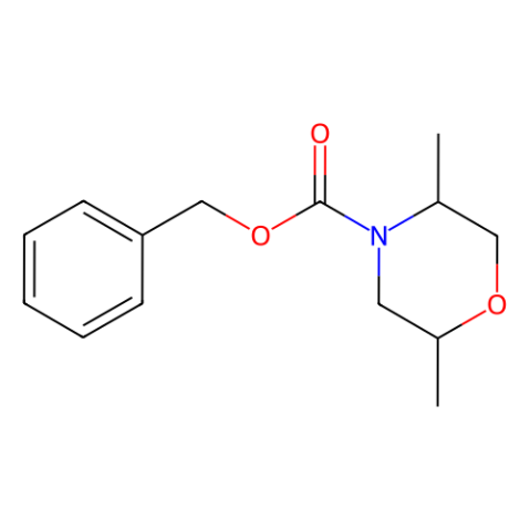 benzyl (2R,5R)-2,5-dimethylmorpholine-4-carboxylate结构式