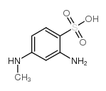 2-氨基-4-甲基氨基苯磺酸结构式