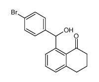 8-[1-hydroxy-1-(4-bromophenyl)methyl]-1,2,3,4-tetrahydro-1-naphthalenone Structure