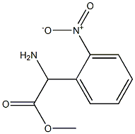 Amino-(2-nitro-phenyl)-acetic acid methyl ester Structure