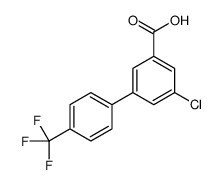 3-chloro-5-[4-(trifluoromethyl)phenyl]benzoic acid结构式