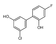 2-(3-chloro-5-hydroxyphenyl)-5-fluorophenol结构式