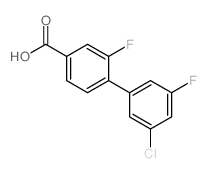 4-(3-氯-5-氟苯基)-3-氟苯甲酸结构式