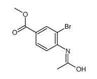 4-乙酰氨基-3-溴苯甲酸甲酯结构式