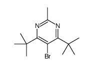 5-bromo-4,6-ditert-butyl-2-methylpyrimidine Structure