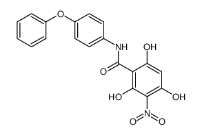 2,4,6-trihydroxy-3-nitro-N-(4-phenoxyphenyl)benzamide Structure