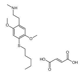 Benzeneethanamine, 2,5-dimethoxy-N-methyl-4-(pentylthio)-, (Z)-2-buten edioate (1:1) Structure