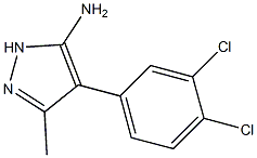4-(3,4-Dichloro-phenyl)-5-methyl-2H-pyrazol-3-ylamine结构式