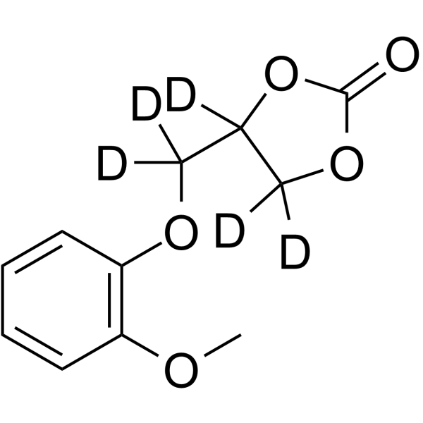 Guaifenesin-d5 cyclic carbonate结构式