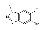 5-Bromo-6-fluoro-1-methyl-1,2,3-benzotriazole Structure