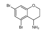 5,7-二溴苯并二氢吡喃-4-胺结构式