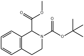 2-BOC-1,2,3,4-四氢异喹啉-1-甲酸甲酯结构式
