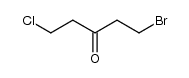1-bromo-5-chloro-3-pentanone结构式