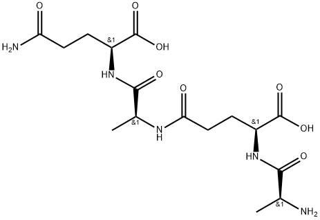 L-Glutamine, L-alanyl-L-γ-glutamyl-L-alanyl-结构式