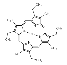 nickel(2+),2,7,12,17-tetraethyl-3,8,13,18-tetramethyl-1,4,5,10,11,14,15,20,21,23-decahydroporphyrin-22,24-diide Structure