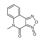 5-methyl-3-oxido-[1,2,5]oxadiazolo[3,4-c]quinolin-3-ium-4-one结构式