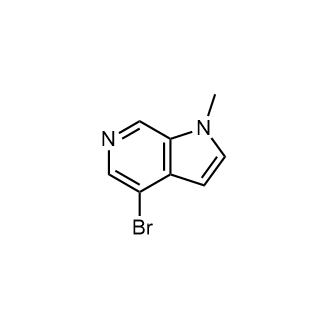 4-溴-1-甲基-1H-吡咯并[2,3-c]吡啶结构式