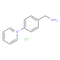 1-(4-(氨基甲基)苯基)吡啶-1-鎓氯化物结构式