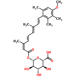 13-cis Acitretin O-beta-D-Glucuronide Structure