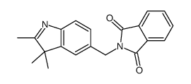 2-[(2,3,3-trimethylindol-5-yl)methyl]isoindole-1,3-dione结构式