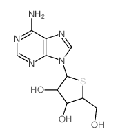 9H-Purin-6-amine,9-(4-thio-a-D-xylofuranosyl)-结构式