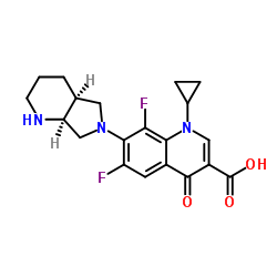 8-Desmethoxy-8-fluoro Moxifloxacin Structure