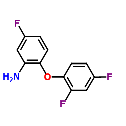 2-(2,4-Difluorophenoxy)-5-fluoroaniline结构式