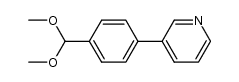 4-(pyridin-3-yl)benzaldehyde dimethyl acetal结构式