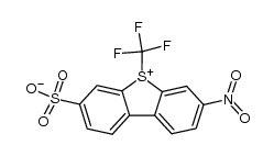 S-(Trifluoromethyl)-7-nitrodibenzothiophenium-3-sulfonate Structure