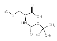 (R)-2-((叔丁氧羰基)氨基)-3-(甲硫基)丙酸结构式