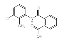 2-[(3-chloro-2-methyl-phenyl)carbamoyl]benzoic acid结构式
